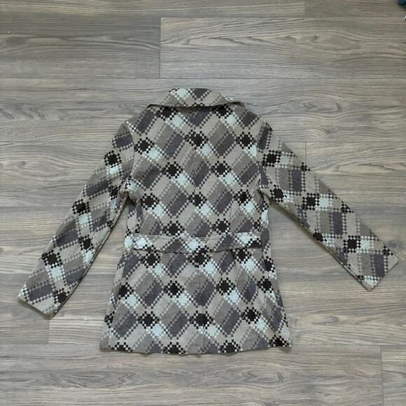 Chocolate Brown Plaid Suit  Vintage 1970s Sz Small - Picture 5 of 8